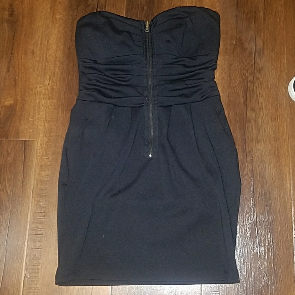 Black mini dress